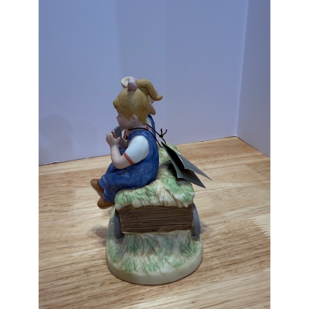 HOMCO Denim Days 1529 "Hay Ride" Figurine – Country Kids Music Scene - Picture 2 of 7